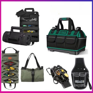 Greener Multi-Function Tool Bag Camping Tools Storage Cylinder ToolKit Bag Waterproof Anti-fall Oxford Cloth