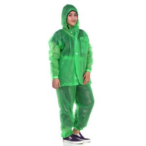 Jas Hujan Wanita Setelan Mantel Pria Tas Backpack / Raincoat Adventure Plevia 7001