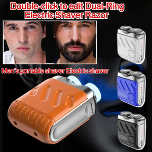 Mens Portable Dual Head Electric Razor Travel Razor Set Magnetic Portable Razor Travel