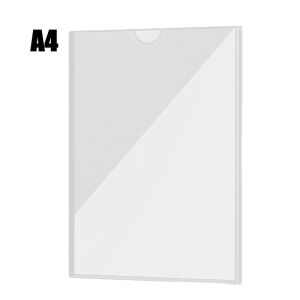 A4 Acrylic Clear Wall Frame Slot Picture Frame With Double Side Tape Paper Organizers