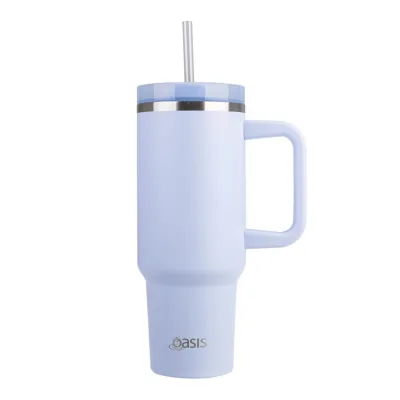 Oasis Stainless Steel Insulated Commuter Travel Tumbler 1.2L With Handle & Straw | Thermal Splash Proof 12 Hours Cold