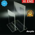acrylic tent holder / akrilik tent card A5 tempat brosur Meja. 
