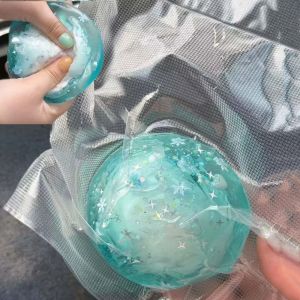 SALTBLOOM Satisfying Sound Crispy Squishy Ball Non-bounce Shapable Sensory Fidget Ball Creative Handmade Wax Crunchy Squishy Kids Adults