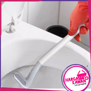 Sikat Wc Silikon Pembersih Kamar Mandi Toilet Fleksibel Bentuk Gagang Golf