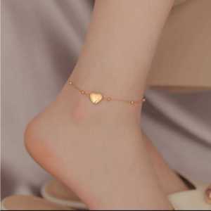 Gelang Kaki Wanita Love Rantai / aksesoris wanita trending