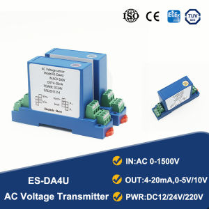 Cảm Biến Điện Áp Xoay Chiều Đầu Vào 5-1000V Đầu Ra 4-20mA 0-5V 0-10V Đầu Ra 24V Bộ Chuyển Đổi Máy Phát Điện Áp