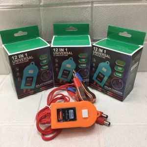 Charger AKI Motor + Solar 12 in1 Universal 1USB 7A Solar Charger