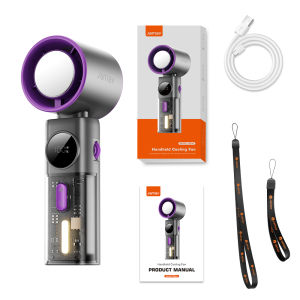 JAMAY Protable Handheld Fan F9plus พัดลมมือถือ ปรับระดับได้ 199 ระดับ พัดลมพกพา ไม่มีใบมีด ชาร์จใหม่ได้ ใช้งานได้ 15 ชม