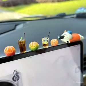 [MẪU MỚI] Lyly Mô Hình Mèo Cafe Mini Trang Trí Ô tôGắn Xe MáyBàn Phím Màn Hình Máy Tính Bàn Làm Việc...