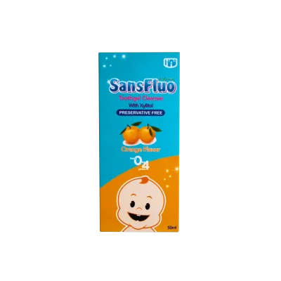 SansFluo Natural Toothgel Cleanser 50ml - Oral Care for 0-4 years old