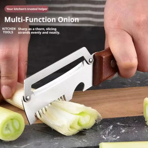 3-in-1 Stainless Steel Fruit Vegetable Peeler Kitchen Peeler Peeling Knife with Wooden Handle and Bottle Opener Potato Onion Julienne Slicer Cutter Kitchen Tool