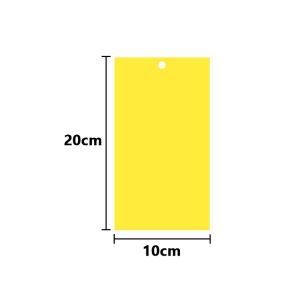 50pcs Double Sided Sticky Insect Board 20x10cm Yellow
