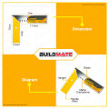 LOTUS Try Square Ruler 6" Inch | 8" Inch Aluminum Alloy L-Square Ruler, Framing Ruler THT150STX - BUILDMATE - LHT. 