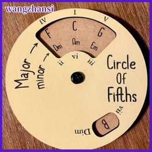 wangzhansi Circle Of Fifths Wheel Guitar Chord Wheel Wooden Melody Tool Musical Instruments And Accessories Chord Wheel For Musicians