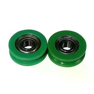 XIAHU 10Pcs 5mm U-Groove Guide Pulley Nylon POM Stainless Steel Bearing Pulley  Compact Size Rolling Bearing Wheel for Driving Machinery