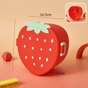 Fruit-shaped compartmented cute cartoon lunch box - portable lunch box for students and office workers