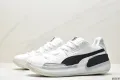 Puma Clyde HARWOOD LL2 Men's Basketball Shoes Black and White. 