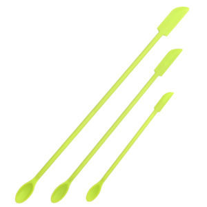 Set 3pcs 2in1 Silicone Slim Scraper Spoon Spatula / Mixing / Stirring / Sendok Aduk Minuman