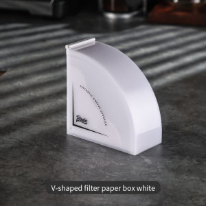 BINCOO กล่องกระดาษที่กรองกาแฟ V01กล่องเก็บกระดาษ/V02ที่กรองกาแฟที่ยึดกระดาษที่เก็บของในบาร์กาแฟพร้อมฝาอะคริลิก