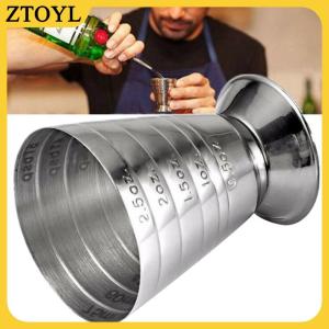ZTOYL 75ml kim loại Đo cup uống công cụ bắn ounce JIGGER Bar hỗn hợp Cocktail beaker