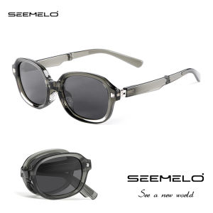 SEEMELO Womens Sunglasses 180 ° Foldable Sunglasses Fashion Large Frame Sunglasses UV Resistant Foldable Summer Sunglasses Ultra Light Polarized Sunglasses Outdoor Traveling Walking Shopping Driving