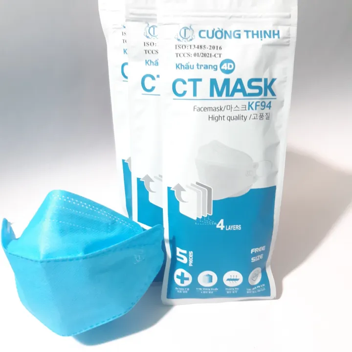 [Combo 50C ] Khẩu Trang 4D CT Mask KF94 Y Tế Cường Thịnh Xuân Lai Chất ...