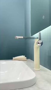 LDIES New Colorful Basin Faucet Bathroom Single Lever Hot and Cold Copper Black Gray Single Handle Brass Decked Rotation Sink Mixer 6K1Q8