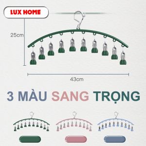 Móc treo đồ lót tất móc kẹp treo quần áo 10 kẹp phơi đồ đa năng gấp gọntiện dụng