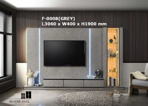 99 HOME IDEAS TV Console/TV Storage Cabinet/ TV Cabinet with LED back panel