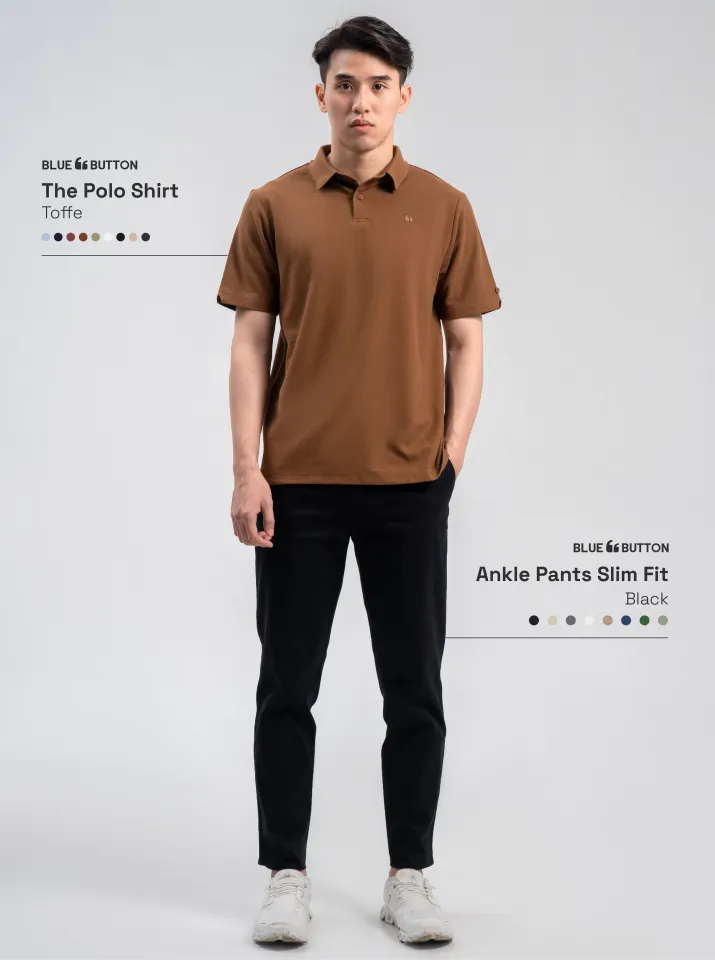 BlueButton Polo Shirt Pria Hitam Black Lazada Indonesia
