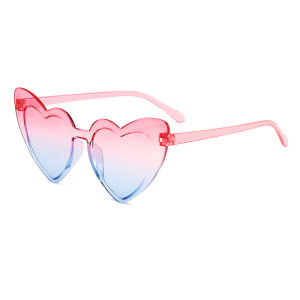 Kids&Baby Retro Love Heart Shaped Sunglasses Anti-Uv Holiday Beach Glasses Eyewear