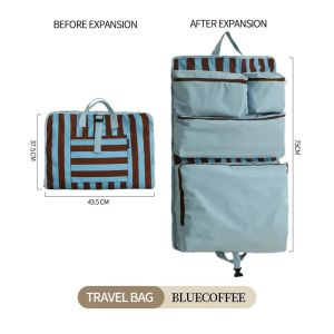 Portable Hanging Travel Luggage Organizer Bag with 4-Section Pouch Foldable for Suitcase Pack Underwear Clothes Storage2026
