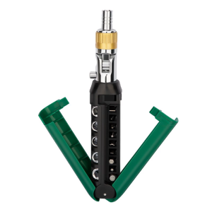 Chuyên nghiệp tuốc nơ vít kiểu bánh cóc kit 14 đầu có thể hoán đổi cho nhau có thể chỉnh góc carbon kết cấu thép cho thiết bị điện tử bảo trì