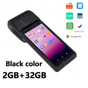 Soonpos 4GB+64GB 2+32GB Android 11 Handheld POS Terminal 58mm Thermal Receipt Bill Printer Mobile POS PDA 4G Bluetooth WiFi GPS 2D NFC Compatible with Loyverse Kyte Food panda UTAK POS
