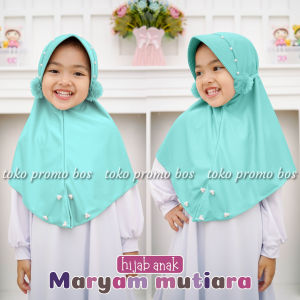 HIJAB ANAK TK MARYAM POMPOM MURAH