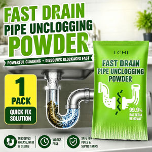 Drain Cleaner Powder 80g Clogged Remover Drainage Pipe Grease Hair Clogs Toilet Pump Clog Remover Pipes Blockages Drain Cleaner Sink drain cleaner clog remover Toilet Bowl Cleaner
