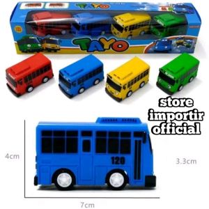 Mainan Anak Bus Tayo 2088 4 Isi 4 pcs Mini Pull Back | Mainan Anak The Little Bus Tayo and Friends Mini Murah | Mainan Anak Mobil Bus Tayo & Friends Bisa Pull Back Terbaru Isi 4 pcs