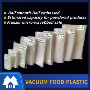 100pcs Vacuum  Plastic / Vacuum Bag / Vacuum Pouch  | BPA Free Commercial Grade for Food Storage & Sous