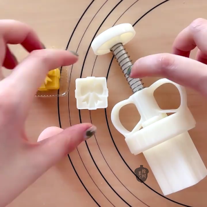 Tết trung thu áp lực khuôn dập bánh quy đậu xanh Mặt Trăng khuôn bánh cho mô hình nơ nướng bánh cho tết trung thu