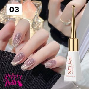 สีเจลทาเล็บลูกเเก้วเงินสว่าง ไม่ใช่สีเทา ยาทาเล็บลูกเเก้วเคลือบทับสีพื้น สีเจลลูกเเก้ว ติดแน่น