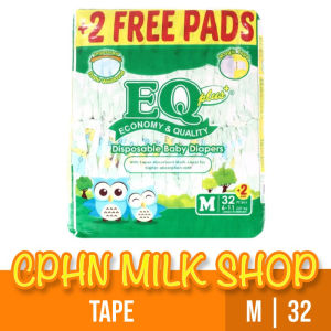 EQ Plus Big Pack Medium 32 - Tape Baby Diapers