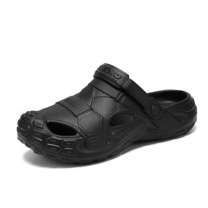 Man EVA Sandals Thick Bottom Non-slip Ultralight Big Size 40-49 Home Beach Slippers Black Grey Khaki