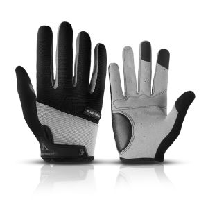 Mutuer Full Fingers Cycling Gloves Breathable Anti-shock Touch Screen Motorcycle Sports Bike Gloves