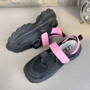 A305 Sneakers Wanita Casual Import Tali Velcro Warna Hitam/Pink/Beige Import Bisa COD