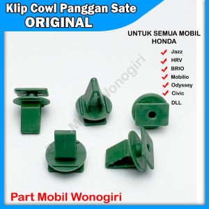 Kancing Clip Retainer Cowl Panggangan Sate HONDA Original klip cover wiper ORIGINAL
