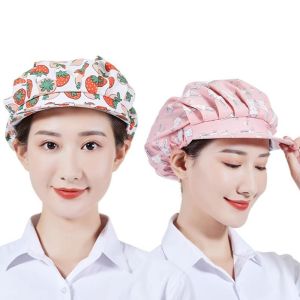 GENENIC Adjustable Kitchen Casquette Hat Full Cloth Anti-hair Loss Dust Protection Cap Creative Sanitary Working Hat Waiter