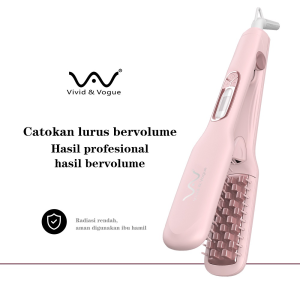 VIVID&VOGUE Curly Rambut Lurus Alat Catokan Besi Suhu Dapat Diatur Cepat Panas