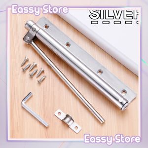 Silent Automatic Adjustable Door Closer Hinge Stainless Steel Spring Heavy Duty Easy Rebound Mounted Door Closing Device