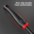 Mitsushi 15 Inches Hand Garden Rakes, Gardening Lawn Rake Soil Tiller with Ergonomic Handle, Leaf Rakes Garden Sweep Yard Flower Beds Tool for Cleaning,Cultivating, Turning, and Loosening Soil. 