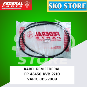 KABEL REM (CABLE BRAKE) FEDERAL FP-43450-KVB-2710 HONDA VARIO CBS 2009 OERIGINAL MURAH